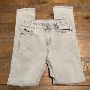 The Children's Place Boys Light Grey Stretch Skinny Jeans Size 12 Light Stains